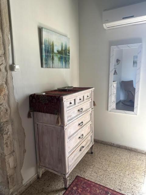 בית האבן העתיק מ-1885 עם מגונית פרטית בחצר Rosh Pinna Esterno foto